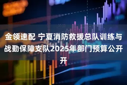 金领速配 宁夏消防救援总队训练与战勤保障支队2025年部门预算公开