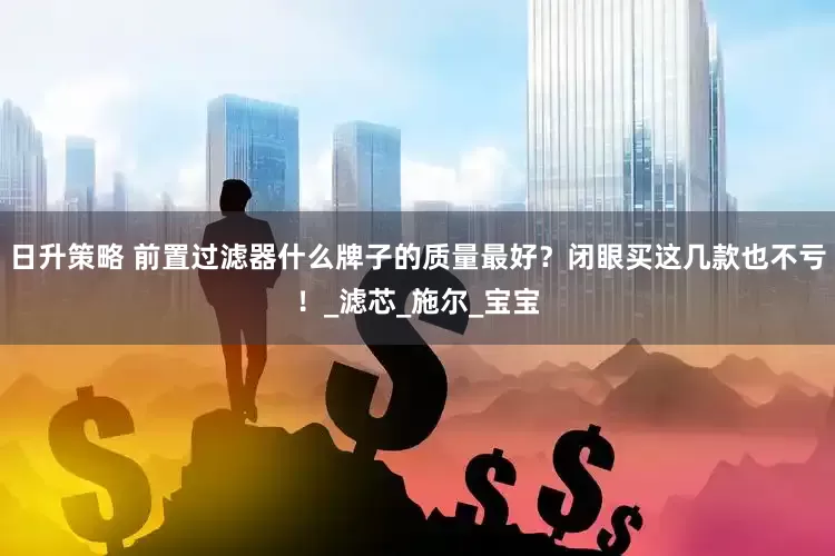 日升策略 前置过滤器什么牌子的质量最好？闭眼买这几款也不亏！_滤芯_施尔_宝宝